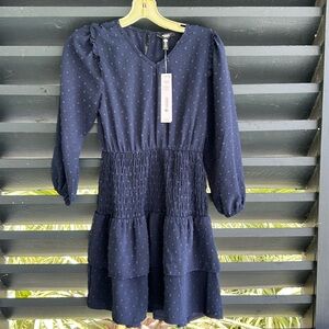 NWT Aqua Navy Dress